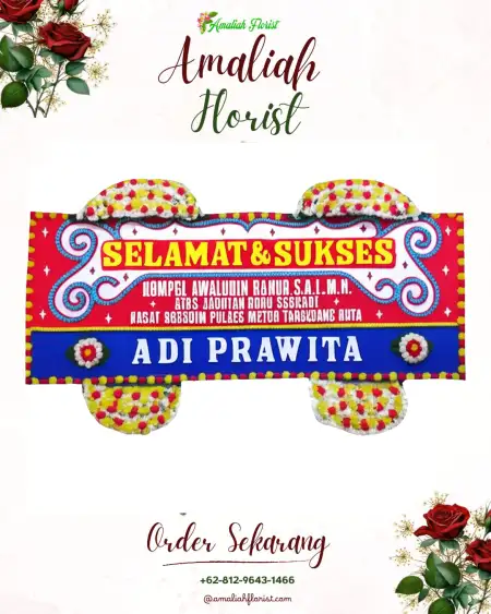 Papan Bunga Ucapan Selamat Kismantoro