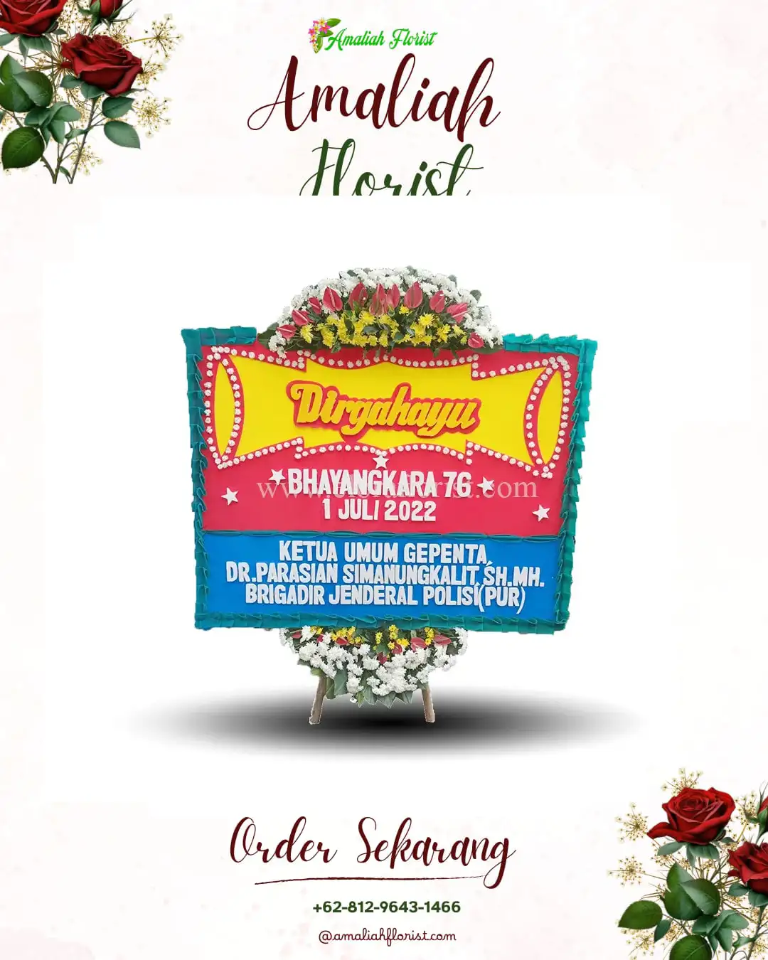 Papan Bunga HUT Ulang Tahun Kismantoro